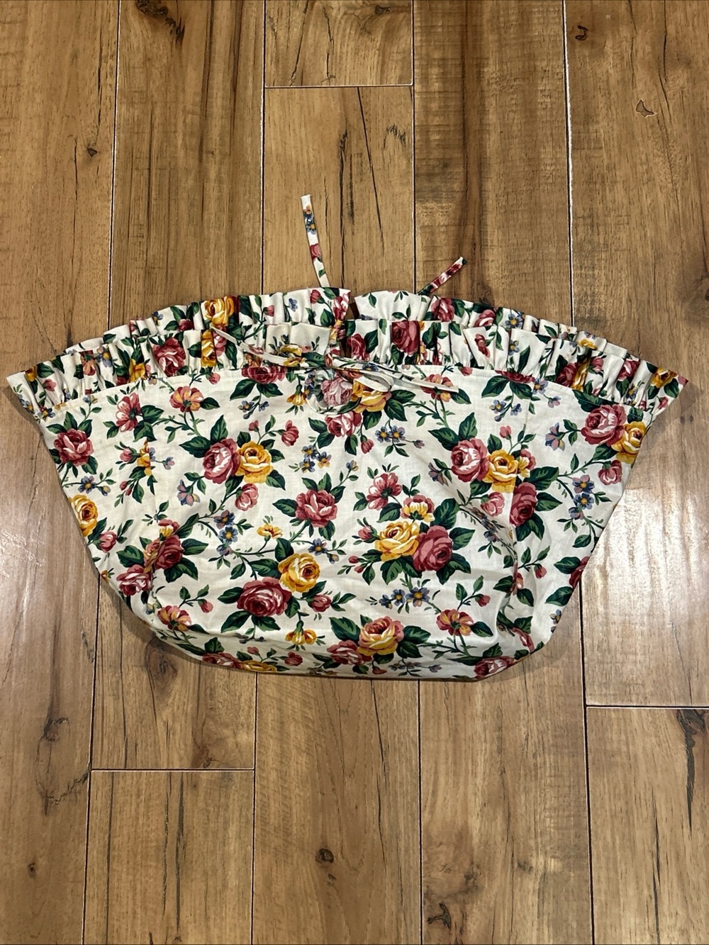 Longaberger Cake Gathering Basket liner 14" Single Handle Garden Splendor